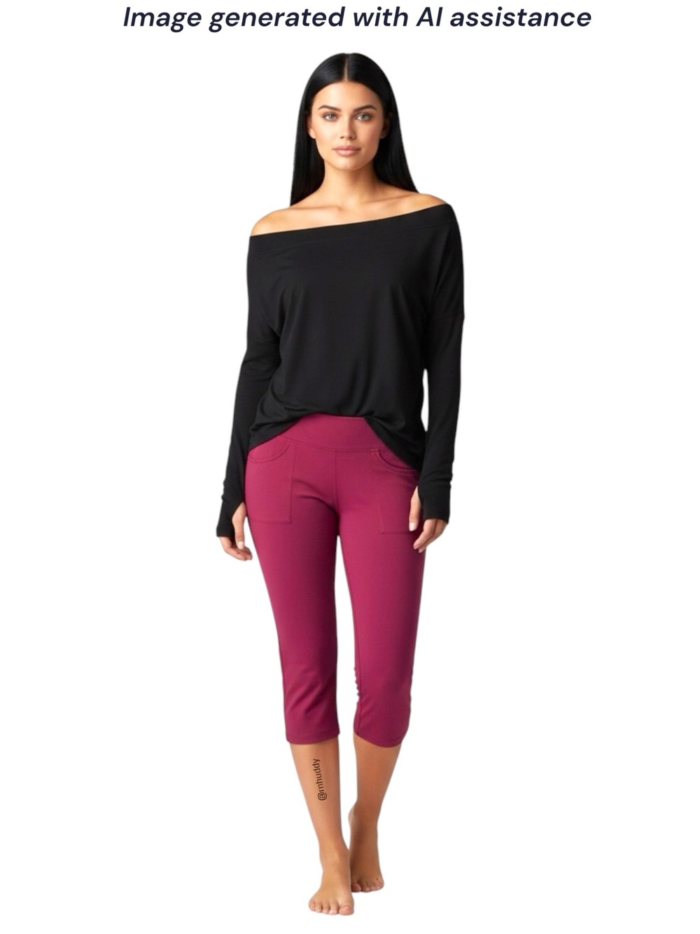 Uniqlo M raspberry capri legging pants